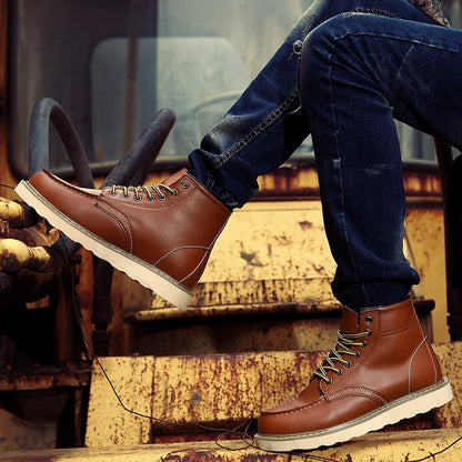 Tyler Bottes Homme Hiver Vintage – Chaudes, Confortables & Semelle Rembourrée