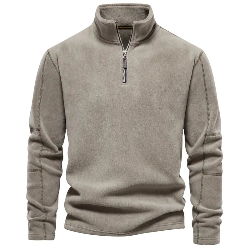 James Men's Wool Zip Sweater – Warm, Comfortable & Stylish with Soft Lining