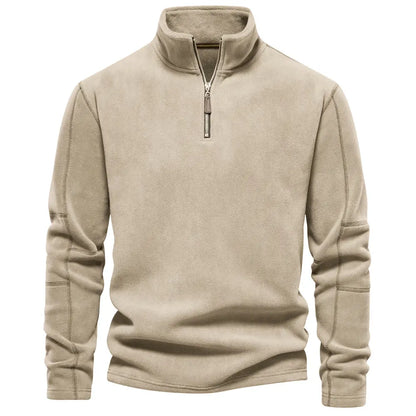 James Pull Homme Laine Zippé – Chaud, Confortable & Élégant avec Doublure Douce