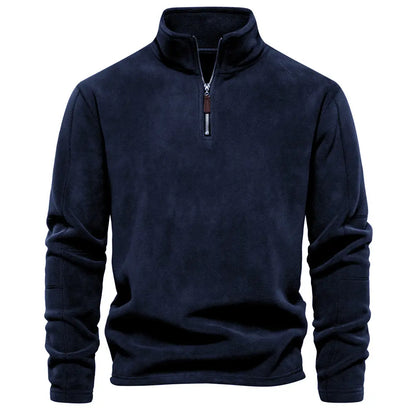 James Pull Homme Laine Zippé – Chaud, Confortable & Élégant avec Doublure Douce