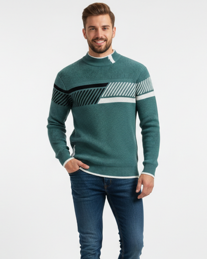 Oliver Men's Premium Sweater – Elegant Cotton Blend Regular Fit & Refined Comfort
