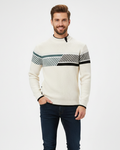 Oliver Men's Premium Sweater – Elegant Cotton Blend Regular Fit & Refined Comfort