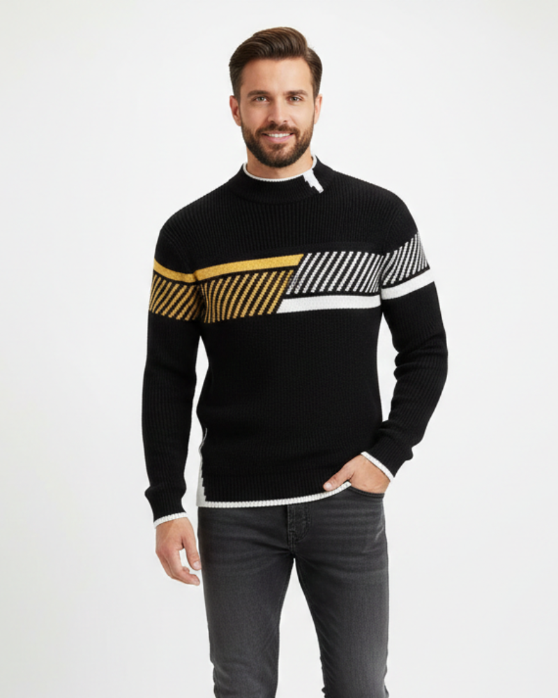 Oliver Men's Premium Sweater – Elegant Cotton Blend Regular Fit & Refined Comfort
