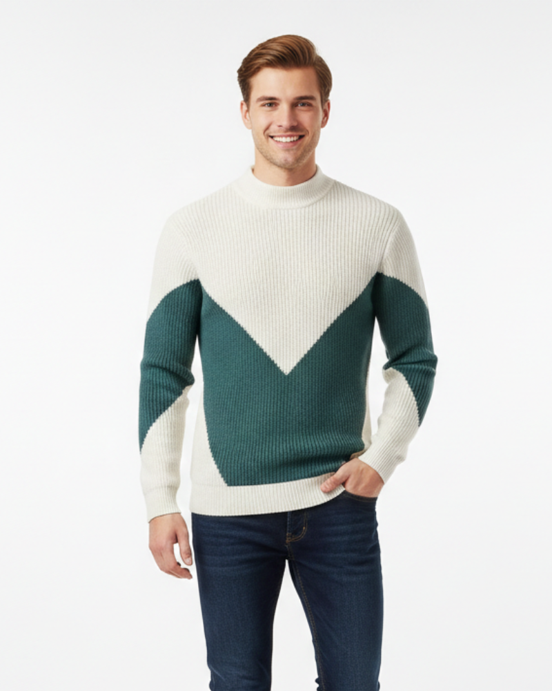 Oliver Men's Premium Sweater – Elegant Cotton Blend Regular Fit & Refined Comfort