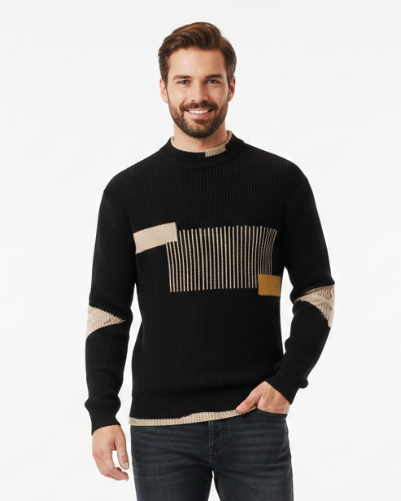Oliver Men's Premium Sweater – Elegant Cotton Blend Regular Fit & Refined Comfort