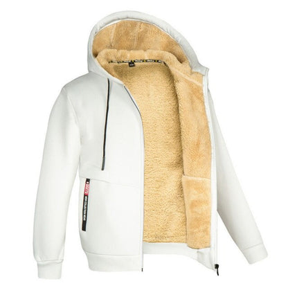 Diego Veste Homme Hiver – Chaude & Élégante avec Capuche Intégrée & Fermeture Éclair