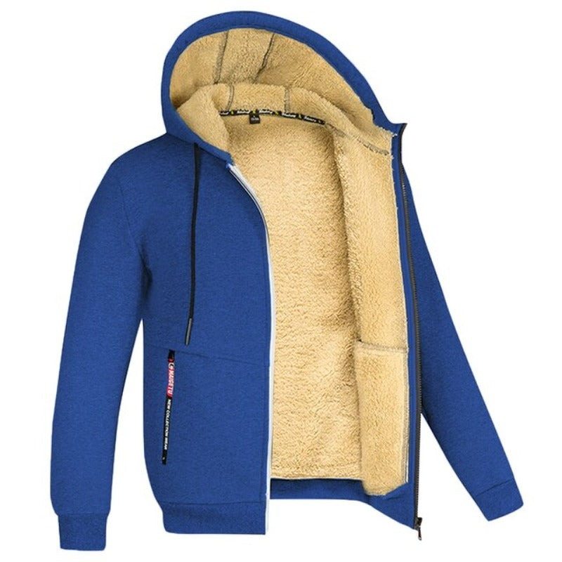Diego Veste Homme Hiver – Chaude & Élégante avec Capuche Intégrée & Fermeture Éclair