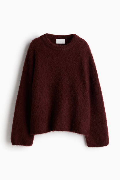 Aurora Pull Femme Luxe en Mohair – Oversize, Doux et Élégant pour Toutes Occasions