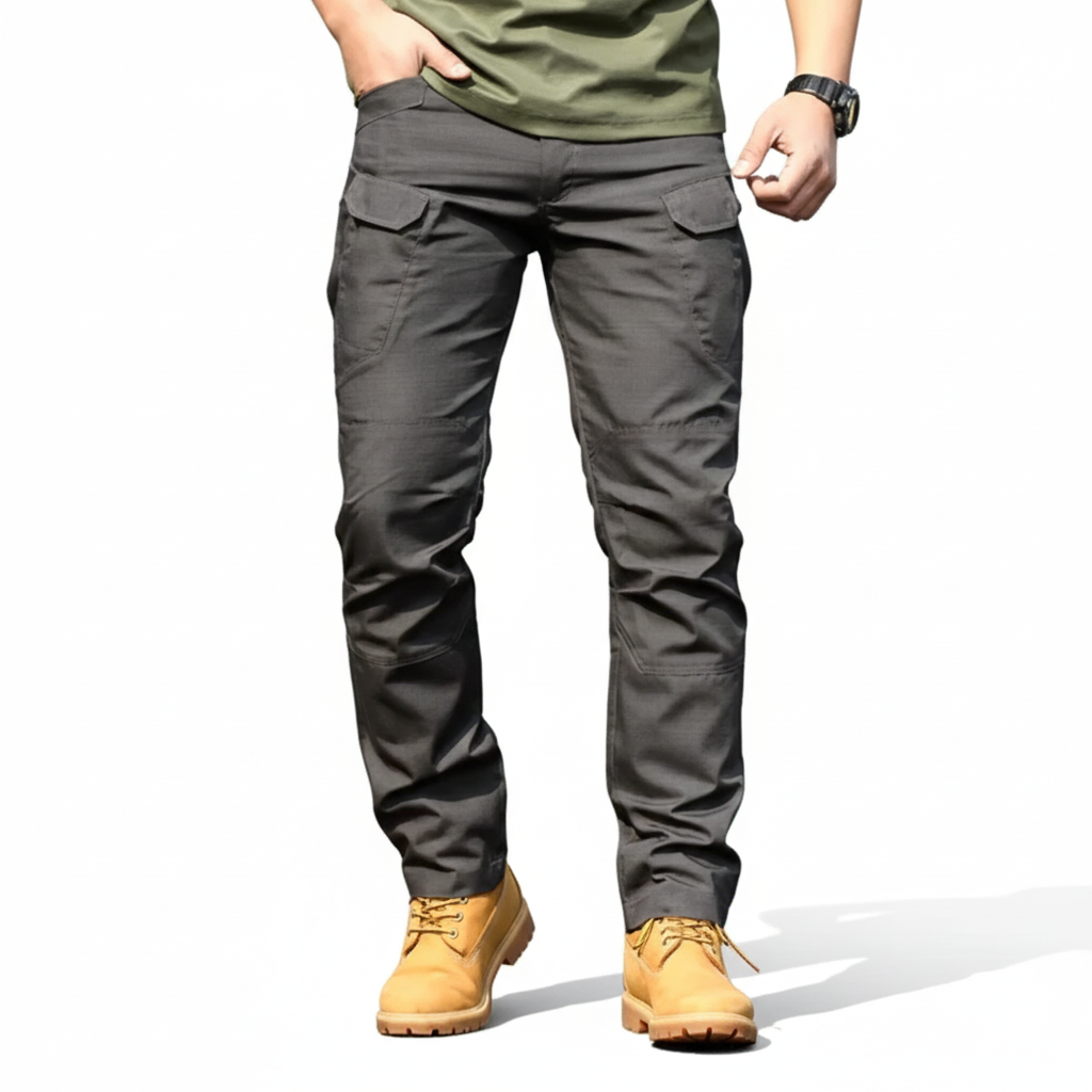 Troy Men's Tactical Pants – Waterproof Work Pants with Cargo Pockets & Reinforced Knees