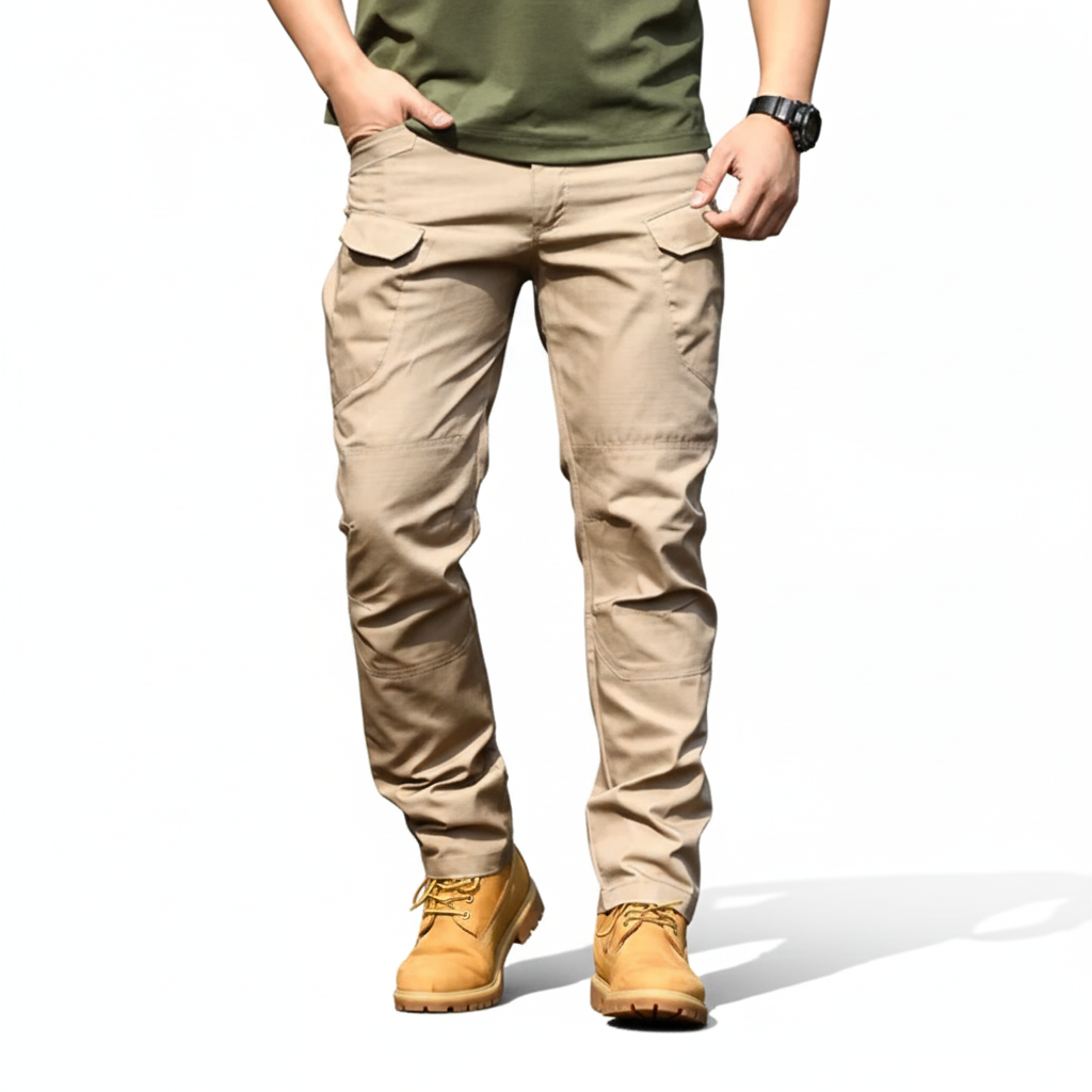 Troy Men's Tactical Pants – Waterproof Work Pants with Cargo Pockets & Reinforced Knees