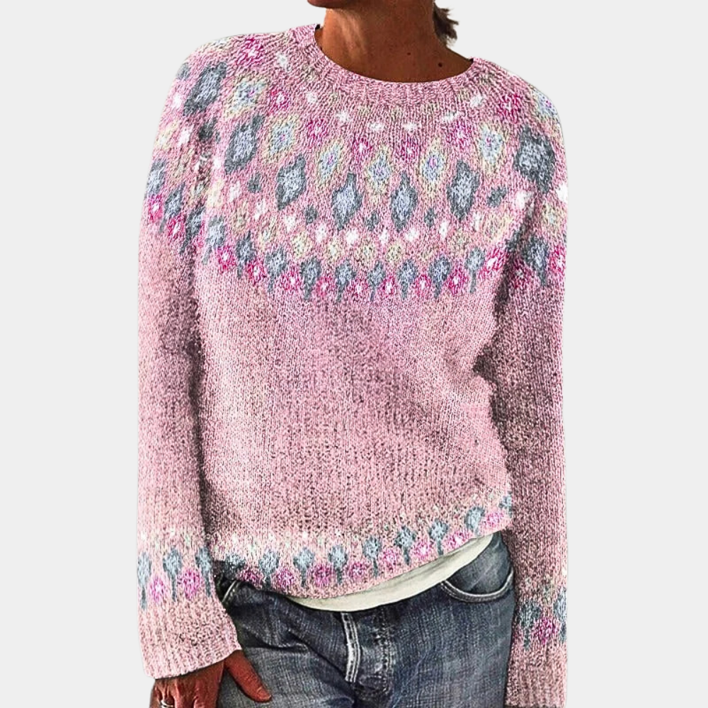 Janelle Pull Femme – Pull en Maille Chaud & Confortable, Style Élégant pour l’Hiver