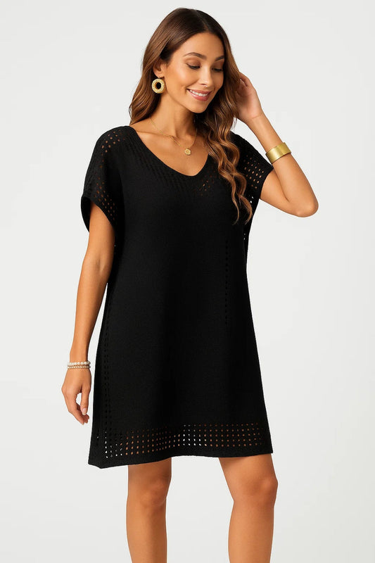 Laney Tunique de Plage – Design Ajouré Léger et Style Décontracté