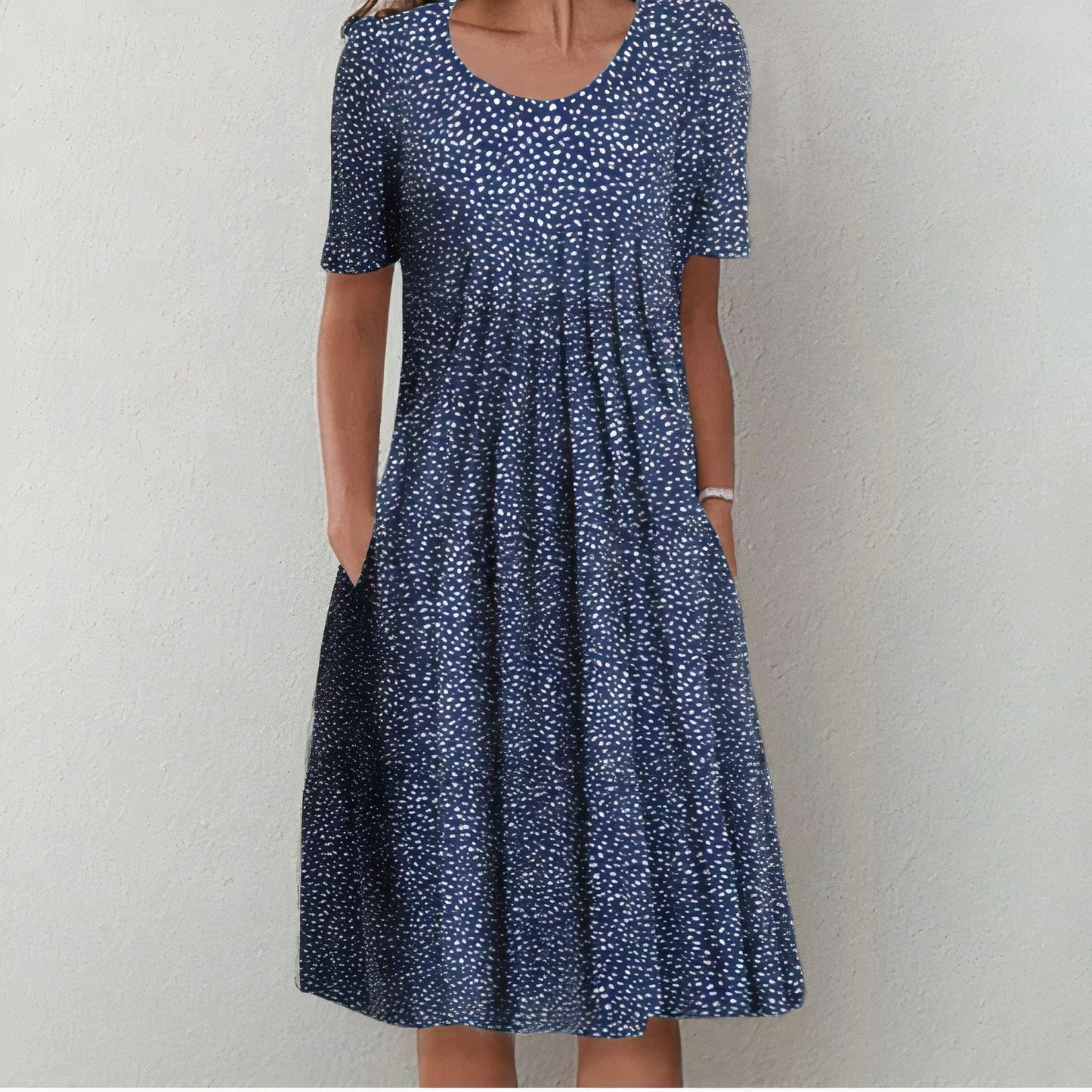 Robe d’Été Femme Ulla – Élégante Robe en Coton avec Confort Respirant & Design Intemporel