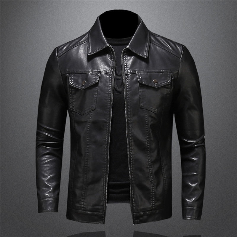 Robert Veste Homme en Cuir Premium – Style Intemporel, Résistant & Élégant