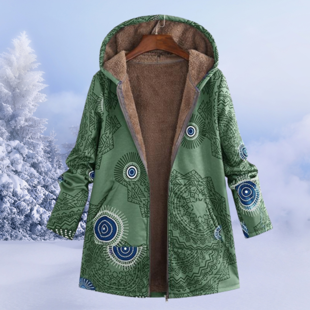 Cleo Veste Femme – Veste Douillette à Capuche Confortable & Moderne pour l’Hiver