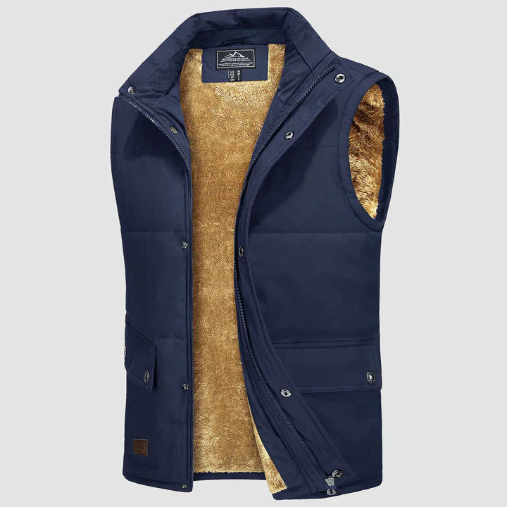Mark Gilet Homme – Bodywarmer Sans Manches avec Poches Pratiques & Confort Quotidien