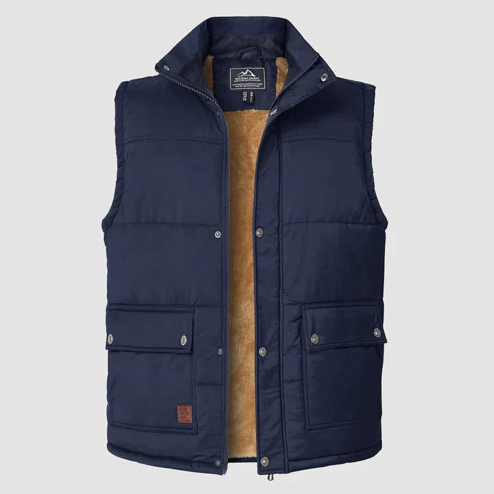Mark Men's Gilet – Sleeveless Bodywarmer with Practical Pockets & Daily Comfort