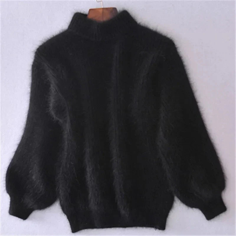 Taylor Pull Femme – Sweat Fluffy Doux en Bleu Clair, Chaleur & Style Hiver Décontracté