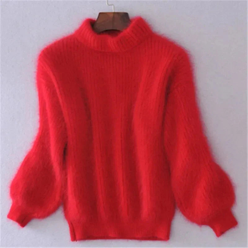 Taylor Pull Femme – Sweat Fluffy Doux en Bleu Clair, Chaleur & Style Hiver Décontracté