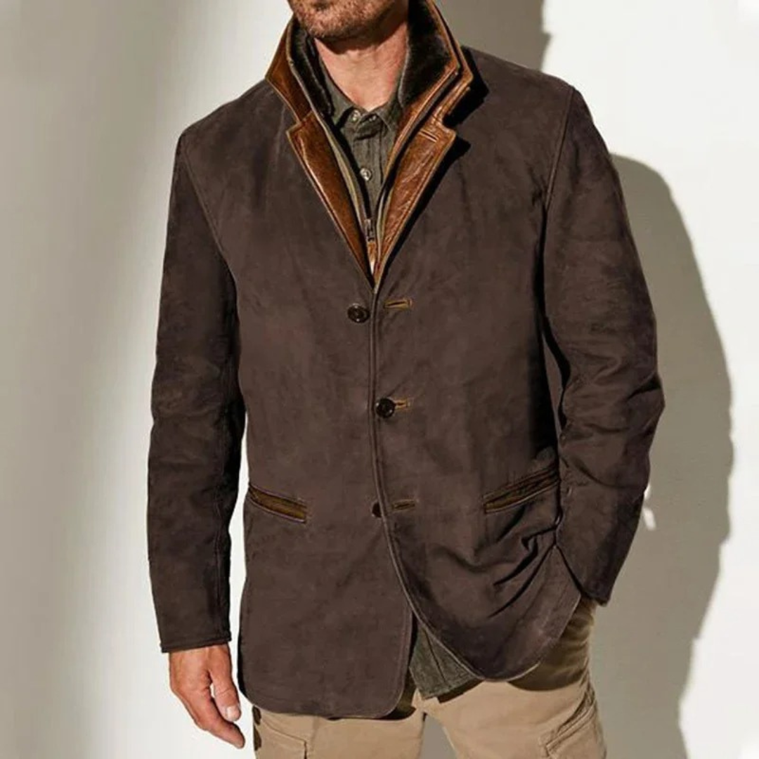 Aaron Veste Vintage Homme – Veste Classique Élégante Style Rétro & Confort Moderne