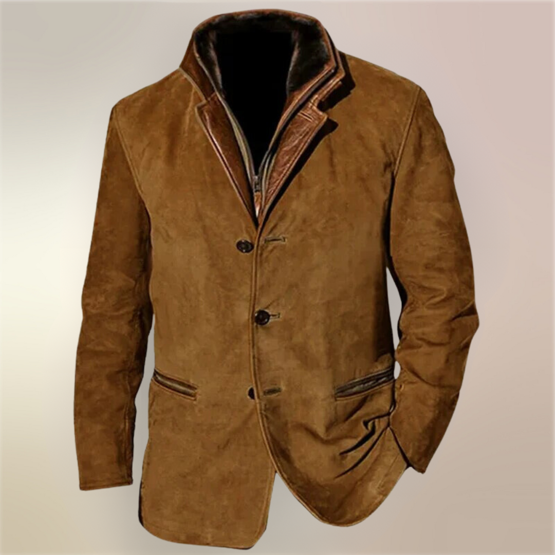 Aaron Veste Vintage Homme – Veste Classique Élégante Style Rétro & Confort Moderne