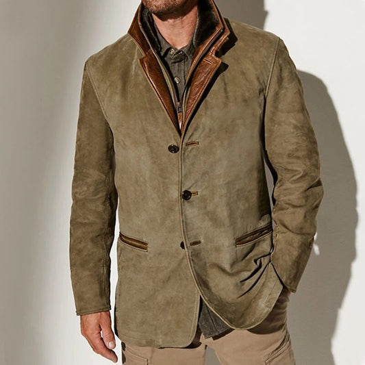 Aaron Veste Vintage Homme – Veste Classique Élégante Style Rétro & Confort Moderne