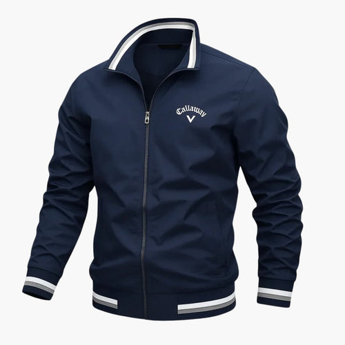 Everleigh Veste Homme Zippée – Col Montant, Coupe Régulière & Tissu Tissé Élégant