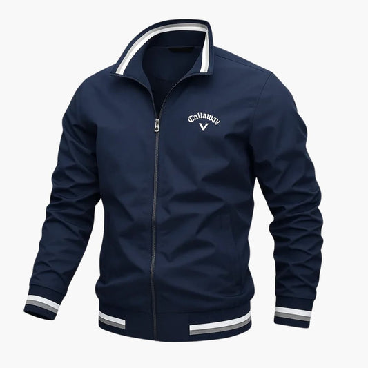 Everleigh Veste Homme Zippée – Col Montant, Coupe Régulière & Tissu Tissé Élégant