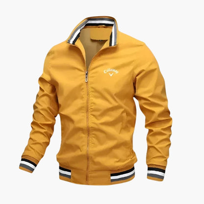 Everleigh Veste Homme Zippée – Col Montant, Coupe Régulière & Tissu Tissé Élégant