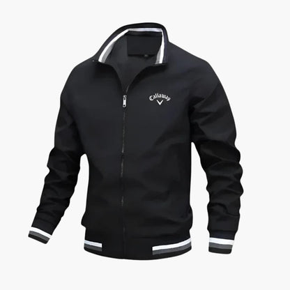 Everleigh Veste Homme Zippée – Col Montant, Coupe Régulière & Tissu Tissé Élégant