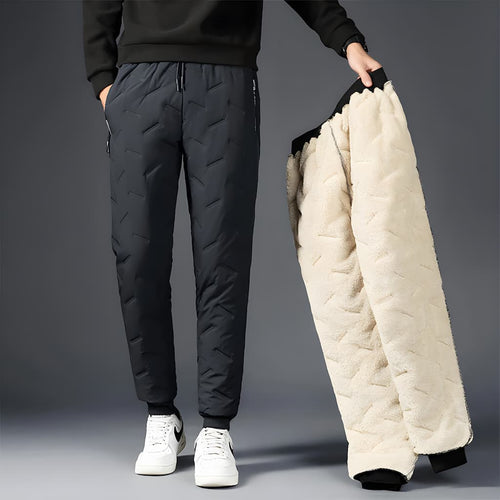 Leila Pantalon Thermique Femme – Jogging d’Hiver Imperméable en Polaire Douce avec Poches