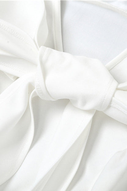 Robe Mini Femme Trixie – Robe Sans Manches Dos Nu avec Encolure Carrée & Nœud au Dos