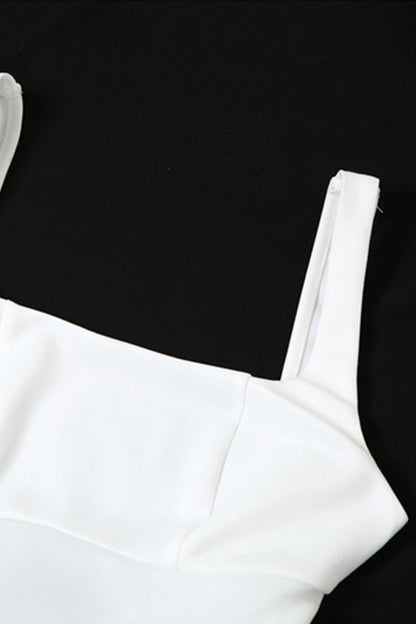 Robe Mini Femme Trixie – Robe Sans Manches Dos Nu avec Encolure Carrée & Nœud au Dos