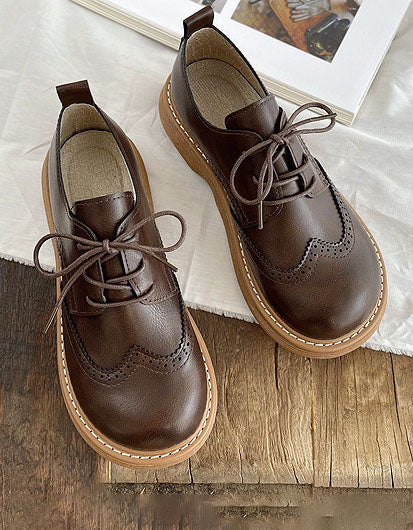 Liza Chaussures Femme – Oxford Style Richelieu Élégantes avec Détails Brogue & Confort