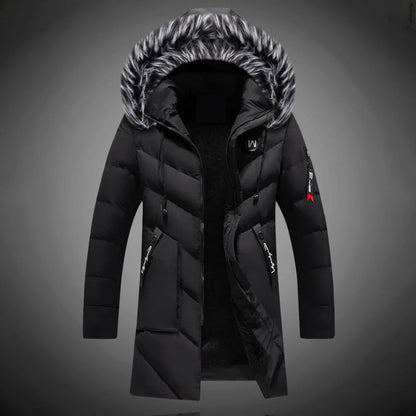 Ryan Manteau Homme d’Hiver – Isolation Chaude, Tissu Déperlant & Capuche Ajustable