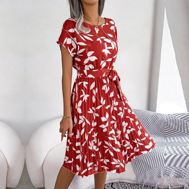 Julia Robe Été Femme – Robe Fleurie Légère à Coupe Ample & Encolure Dégagée