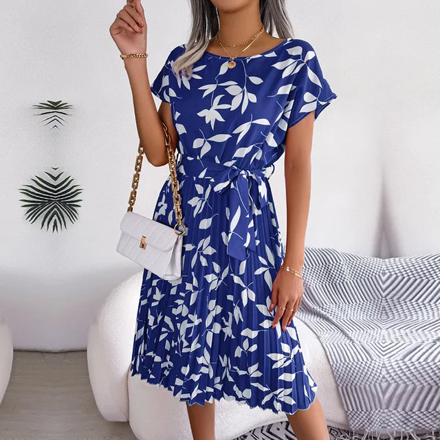 Julia Robe Été Femme – Robe Fleurie Légère à Coupe Ample & Encolure Dégagée