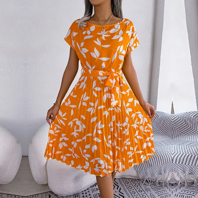 Julia Robe Été Femme – Robe Fleurie Légère à Coupe Ample & Encolure Dégagée