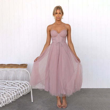 Solana Robe Midi Femme – Élégante Coupe Ajustée & Tissu Respirant pour Événements