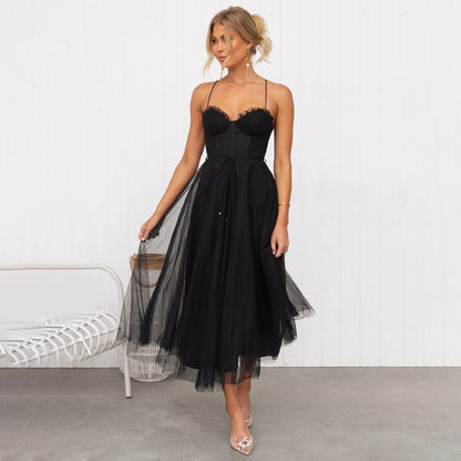 Solana Robe Midi Femme – Élégante Coupe Ajustée & Tissu Respirant pour Événements