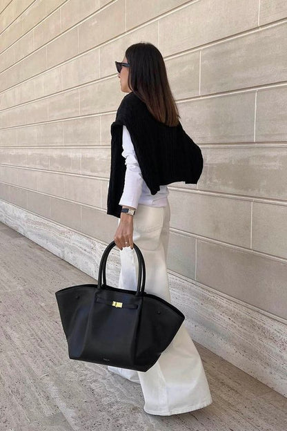 Celestina Sac à Main Femme – Élégant en Cuir Vegan Durable avec Fermoir Doré et Grand Espace