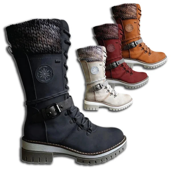 Kylee Bottes Hautes Femme Hiver – Élégantes avec Isolation Chaude, Doublure Confort & Fermeture Zippée