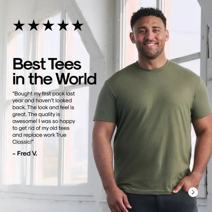 Men's 4-Pack Short Sleeve Crew Neck T-Shirts