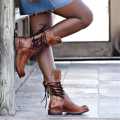 Alessia Bottines Femme – Bottes en Cuir Véritable Élégantes & Durables au Style Chic