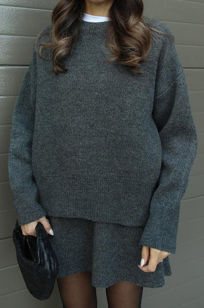 Lucie Ensemble Femme – Ensemble Automnal Doux en Laine Confortable & Élégant