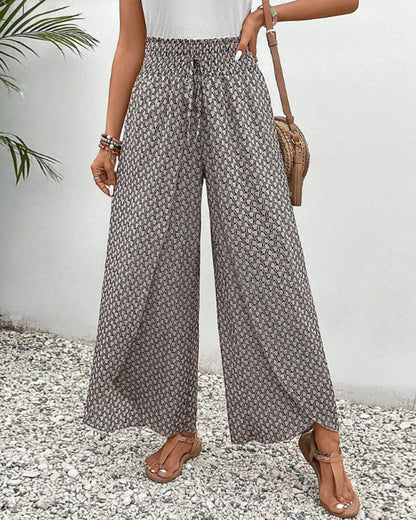 Henriette Pantalon Large Femme – Taille Haute, Coupe Flatteuse & Tissu Confortable