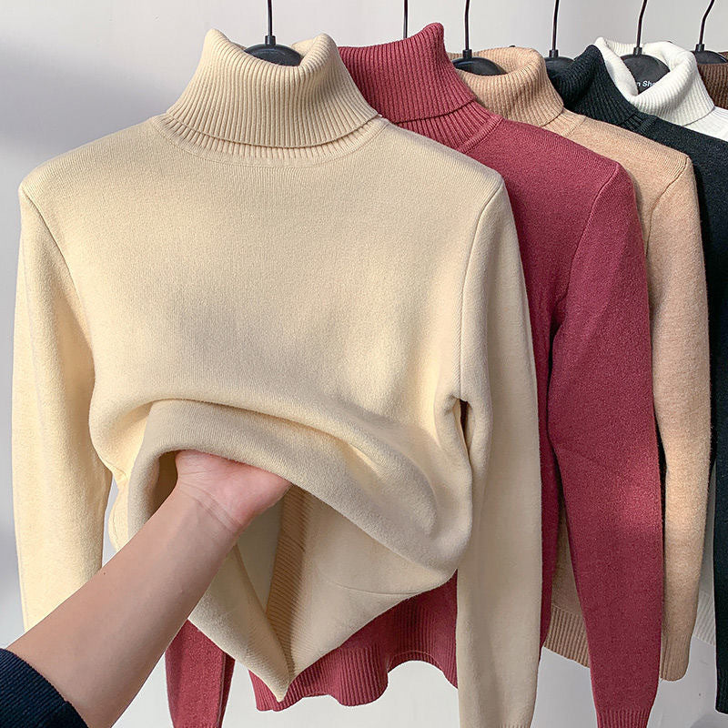 Milani Pull Col Roulé Femme – Sweat Doublé Polaire Chaud & Coupe Décontractée d’Hiver