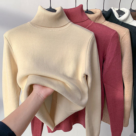 Milani Pull Col Roulé Femme – Sweat Doublé Polaire Chaud & Coupe Décontractée d’Hiver