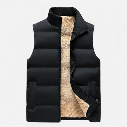Victor Gilet Homme en Laine – Gilet d'Hiver en Laine d'Agneau avec Doublure Polaire Douce & Coupe Décontractée