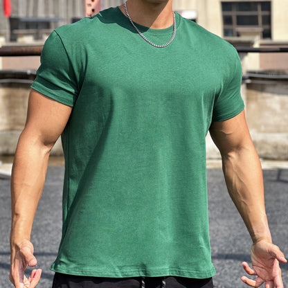 Liam Men's Sports T-Shirt – Loose Fit Cotton Short Sleeve with Breathable Design